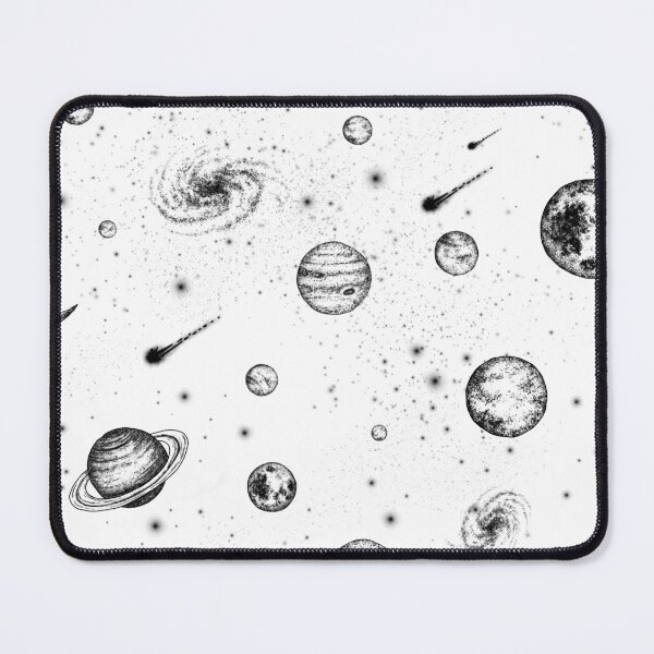 Item preview, Black and White Circle Space Illustration designed and sold by artofclaire.