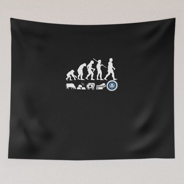 Item preview, Crypto com Evolution of Money MCO Crypto Logo Essential T-Shirt designed and sold by MarcusLanger.