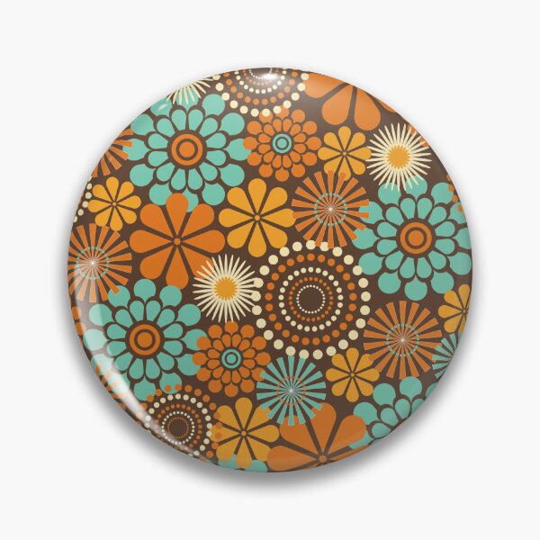 Item preview, Vintage Retro Floral Pattern 70’s Aesthetic designed and sold by iketo90.