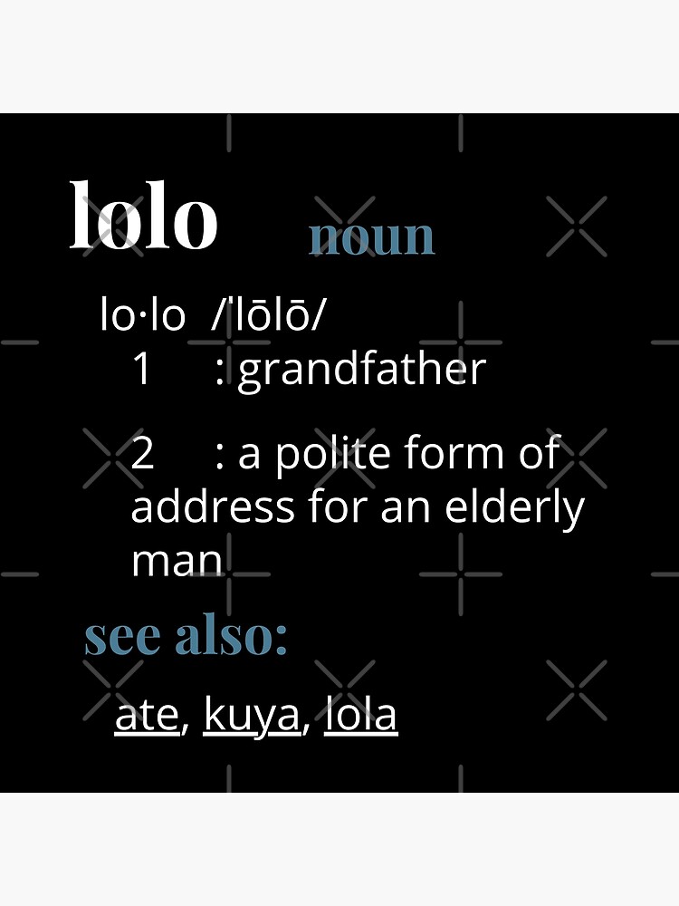Definition of Lolo Shirt Funny Filipino Gift Fathers Day 