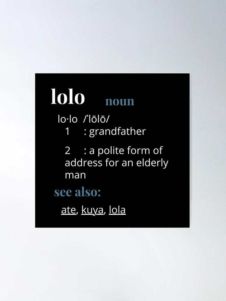 L.O.L.O: What does LOLO mean in Miscellaneous? Loved Ones