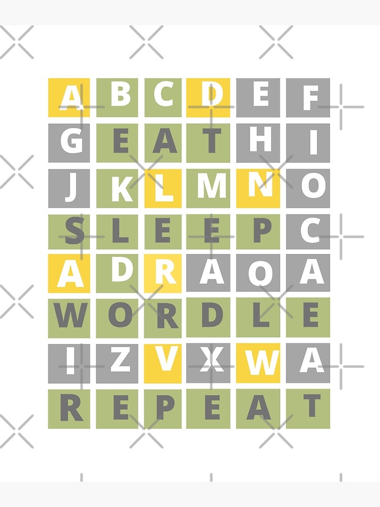 "EAT SLEEP WORDLE REPEAT/ FUNNY WORDLE GAME/CROSSWORD/ PUZZLE GIFT/FAN