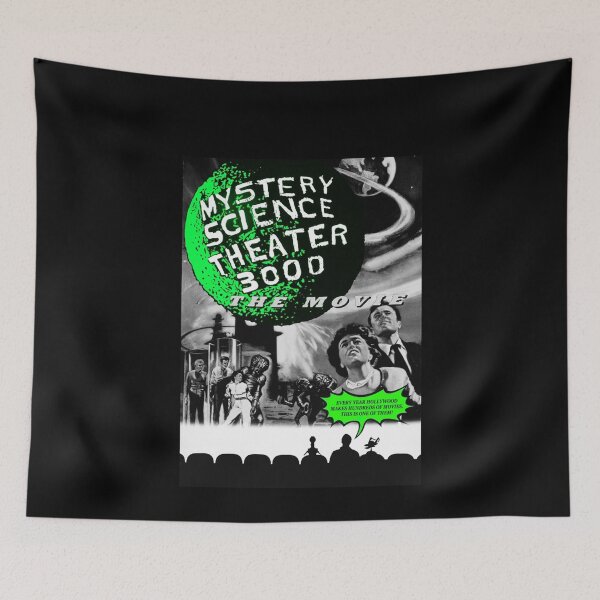 Item preview, MST3K The Movie Black and White Poster Graphic . designed and sold by sclonemagic.