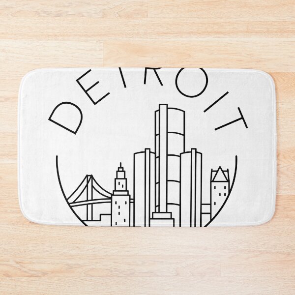 Item preview, Detroit Skyline Illustration designed and sold by artofclaire.
