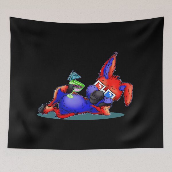 Item preview, Drunk Party Animal Donkey Cartoon - Red designed and sold by iduzarts.