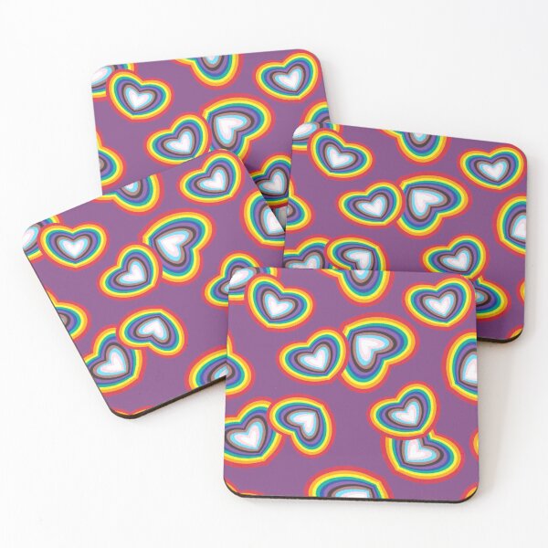 Item preview, Copy of LGTB Hearts, purple background. designed and sold by AlmudenaLopez.