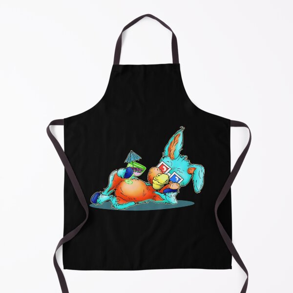 Item preview, Drunk Party Animal Donkey Cartoon - Blue designed and sold by iduzarts.
