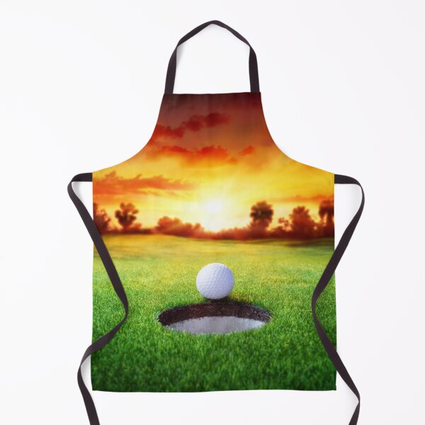Artikelvorschau, Golfspiel bei Sonnenuntergang, für alle Golfer-Kunstposter entworfen und verkauft von LGMmugsdesign.