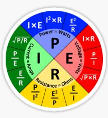 Ohms Law Sticker
