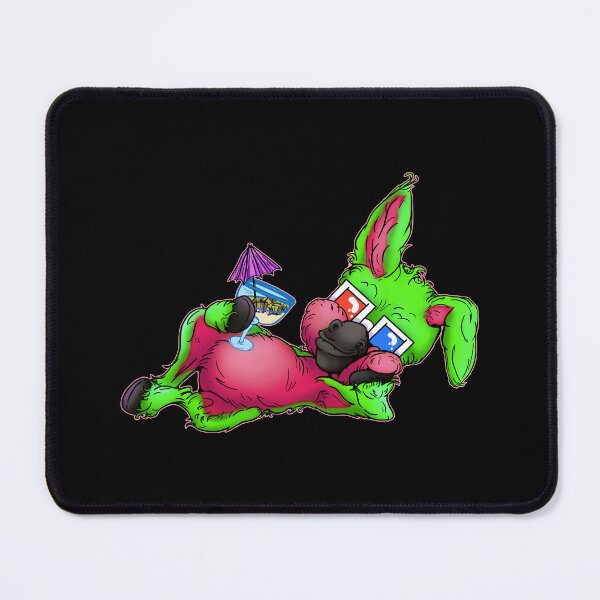 Item preview, Drunk Party Animal Donkey Cartoon - Green and Pink designed and sold by iduzarts.