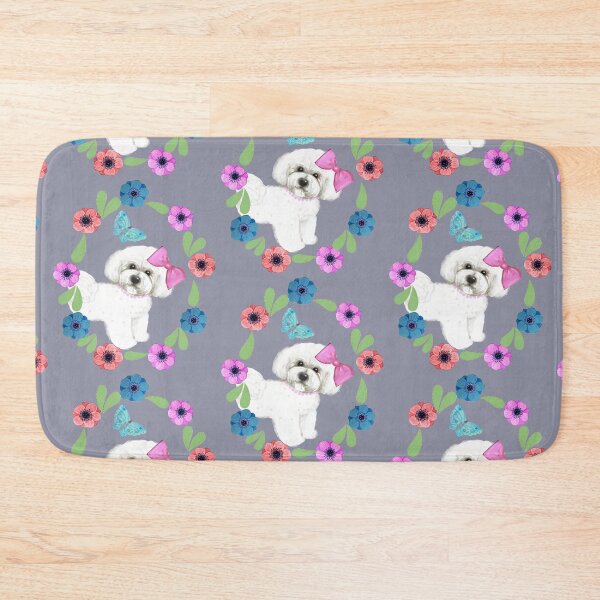 Item preview, Bichon Frise and Butterflies designed and sold by MagentaRose.