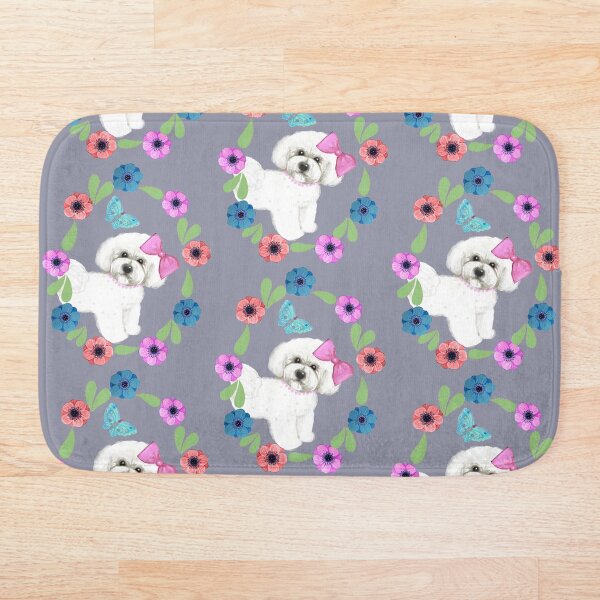 Item preview, Bichón frisé y mariposas designed and sold by MagentaRose.