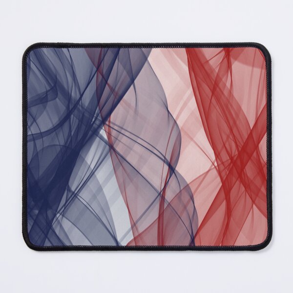 Item preview, Blue and Red Flowing Abstract Design designed and sold by beccaveedesigns.