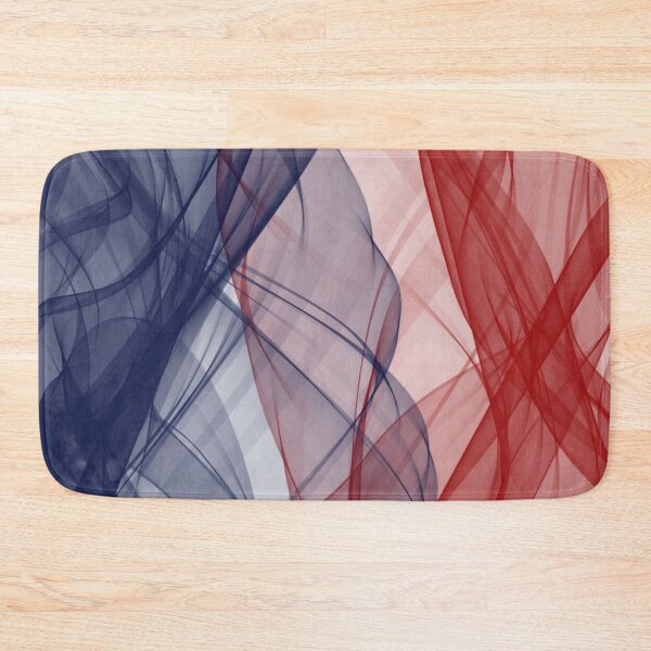 Item preview, Blue and Red Flowing Abstract Design designed and sold by beccaveedesigns.