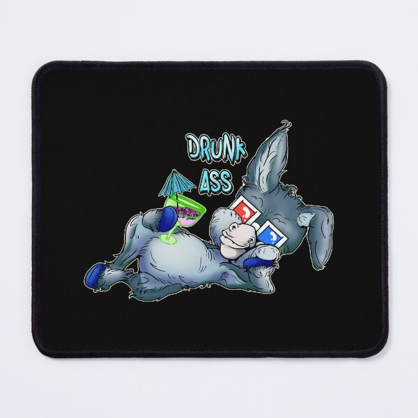 Item preview, Party Animal Donkey Cartoon - Drunk Ass Pun designed and sold by iduzarts.