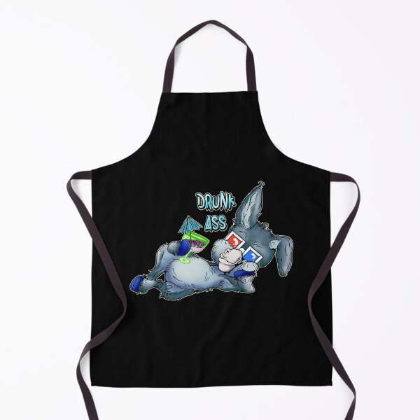 Item preview, Party Animal Donkey Cartoon - Drunk Ass Pun designed and sold by iduzarts.