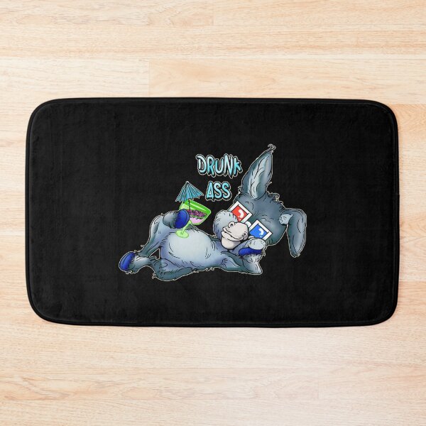 Item preview, Party Animal Donkey Cartoon - Drunk Ass Pun designed and sold by iduzarts.