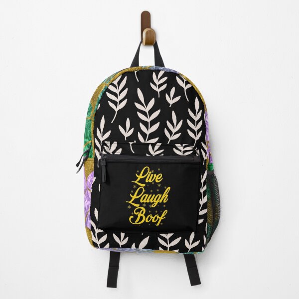 Item preview, Live Laugh Boof - Black Gold Retro Typography | Funny Ironic Memes designed and sold by Delandor.