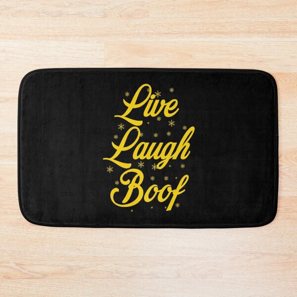 Item preview, Live Laugh Boof - Black Gold Retro Typography | Funny Ironic Memes designed and sold by Delandor.