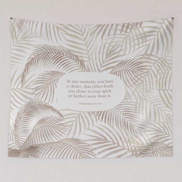 Item preview, At any moment, you have a choice, that either leads you closer to your spirit or further away from it. - Thich Nhat Hanh designed and sold by StudioCitrine.