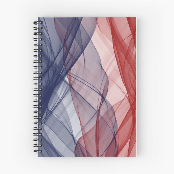 Item preview, Blue and Red Flowing Abstract Design designed and sold by beccaveedesigns.