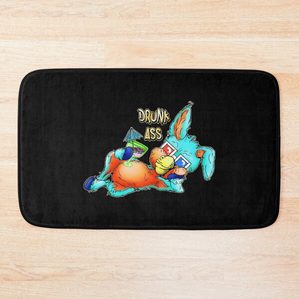 Item preview, Party Animal Donkey Cartoon - Drunk Ass Pun - Blue designed and sold by iduzarts.