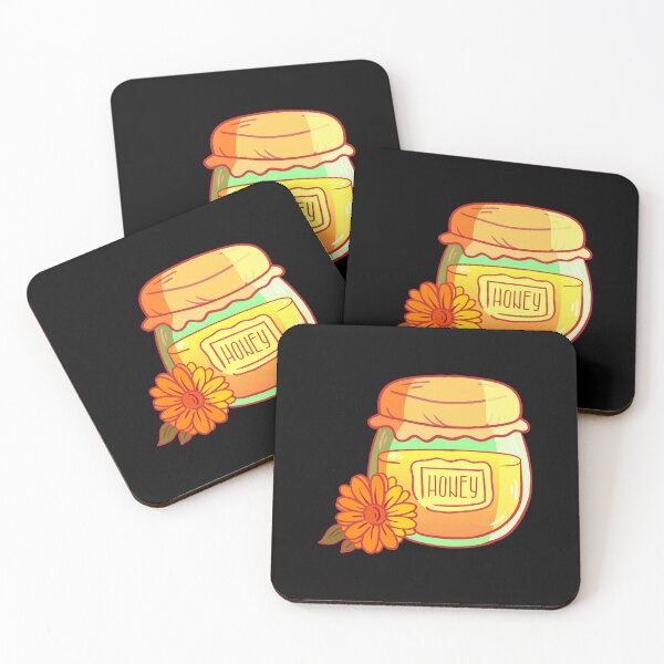 Item preview, Honey jar with flower designed and sold by AliceMarr.
