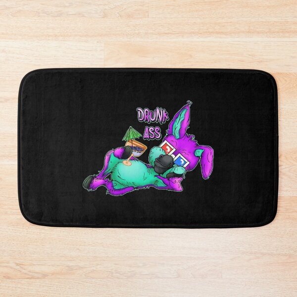 Item preview, Party Animal Donkey Cartoon - Drunk Ass Pun - Purple designed and sold by iduzarts.