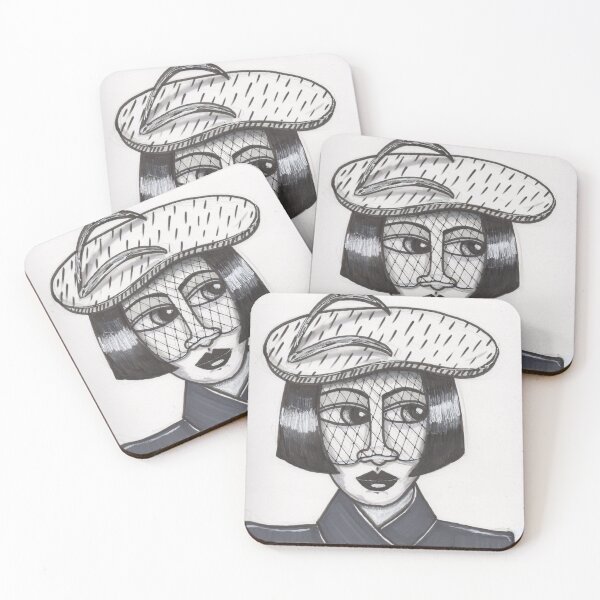 Item preview, Mrs. White in a Flip-Flop Fascinator designed and sold by everalovelace.