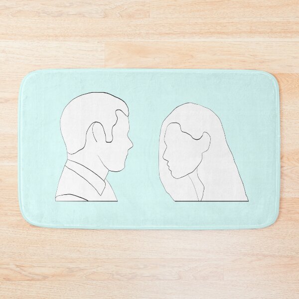 Item preview, haylijah season 4 reunion hayley and elijah the originals white silhouette  designed and sold by LannisterOnMars.
