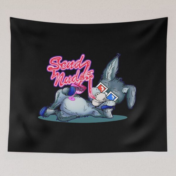 Item preview, Party Animal Donkey Cartoon - Send Nudes silly straw designed and sold by iduzarts.