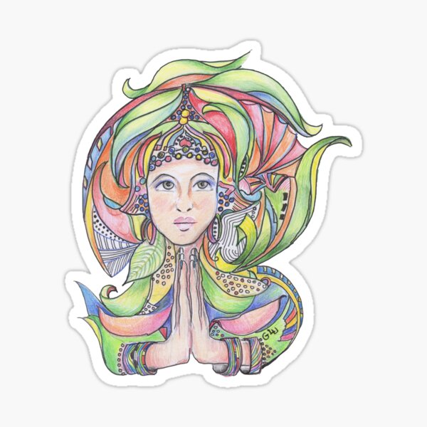 Namaste Sticker