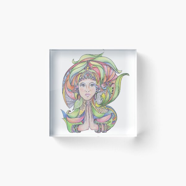 Namaste Acrylic Block