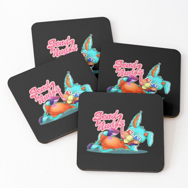 Item preview, Party Animal Donkey Cartoon - Send Nudes silly straw - blue designed and sold by iduzarts.