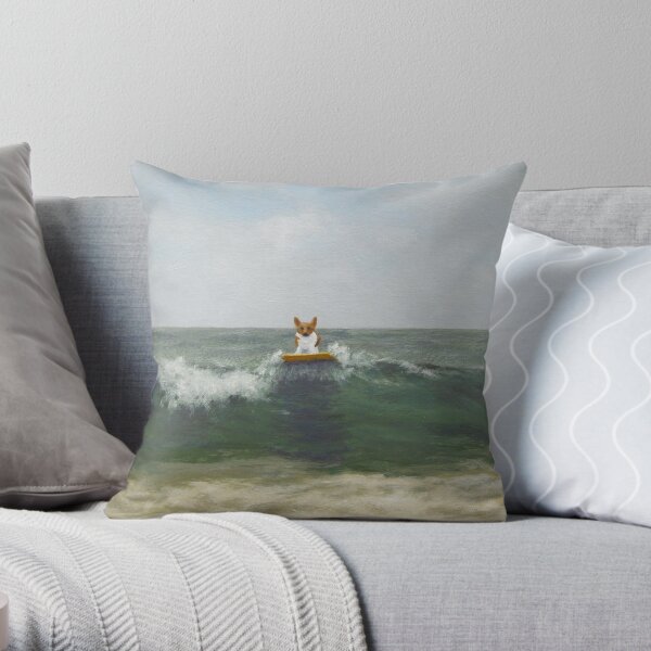 Arriving from Wales Throw Pillow