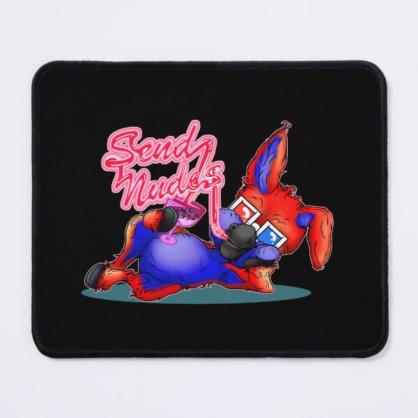 Item preview, Party Animal Donkey Cartoon - Send Nudes silly straw - red designed and sold by iduzarts.