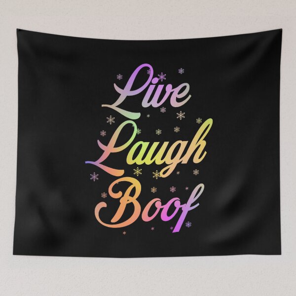 Item preview, Live Laugh Boof - Colorful Retro Typography | Funny Ironic Memes designed and sold by Delandor.