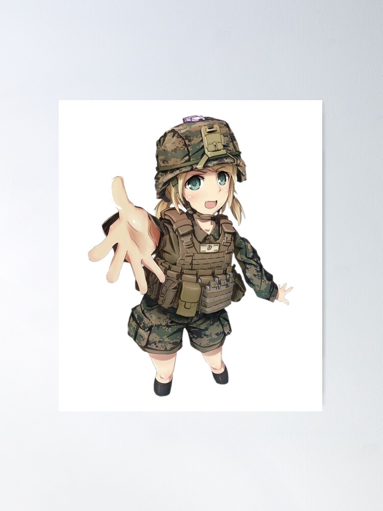 Anime Military Posters for Sale | Redbubble