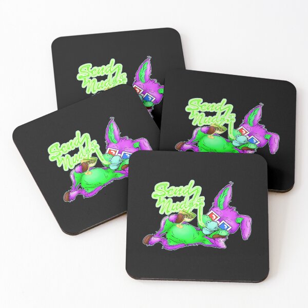 Item preview, Party Animal Donkey Cartoon - Send Nudes silly straw - purple designed and sold by iduzarts.