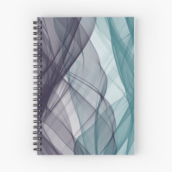 Item preview, Black and Turquoise Flowing Abstract Design designed and sold by beccaveedesigns.