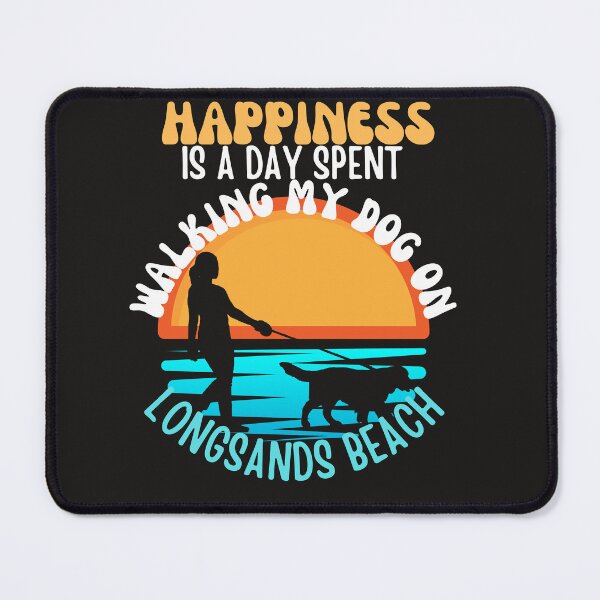 Item preview, Happiness is a day spent walking my dog on Longsands Beach designed and sold by MerchByCraig.
