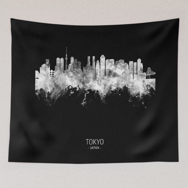 Artikelvorschau, Tokyo Japan Skyline entworfen und verkauft von ArtPrints.