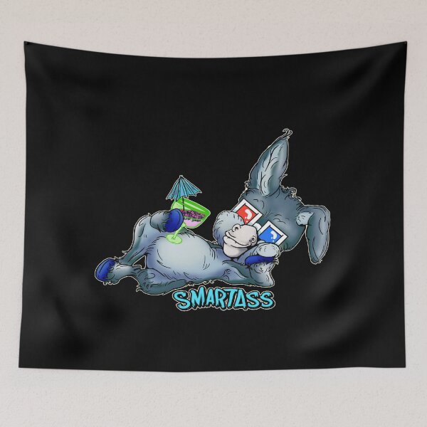Item preview, Party Animal Donkey Cartoon - Smart Ass Pun designed and sold by iduzarts.