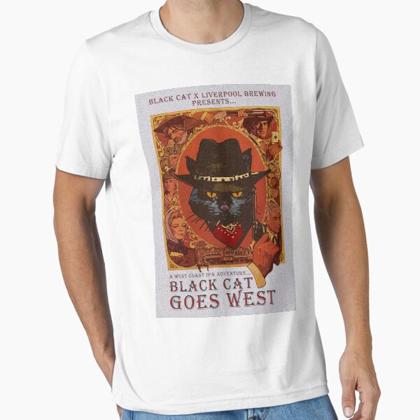 Item preview, Black Cat Bar - BLACK CAT GOES WEST Beer Artwork designed and sold by BlackCatLiv.