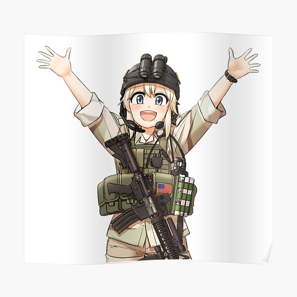 Us Marines Anime Poster for Sale by KARDOL  Redbubble