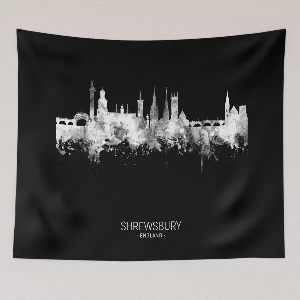 Item preview, Shrewsbury England Skyline designed and sold by ArtPrints.