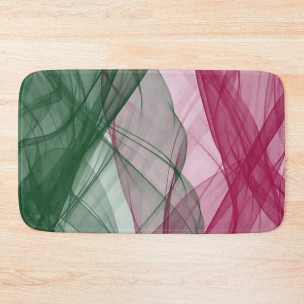 Item preview, Green and Pink Flowing Abstract Design designed and sold by beccaveedesigns.