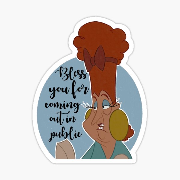 Item preview, Bless You For Coming Out in Public designed and sold by Aliaa El-Nashar.