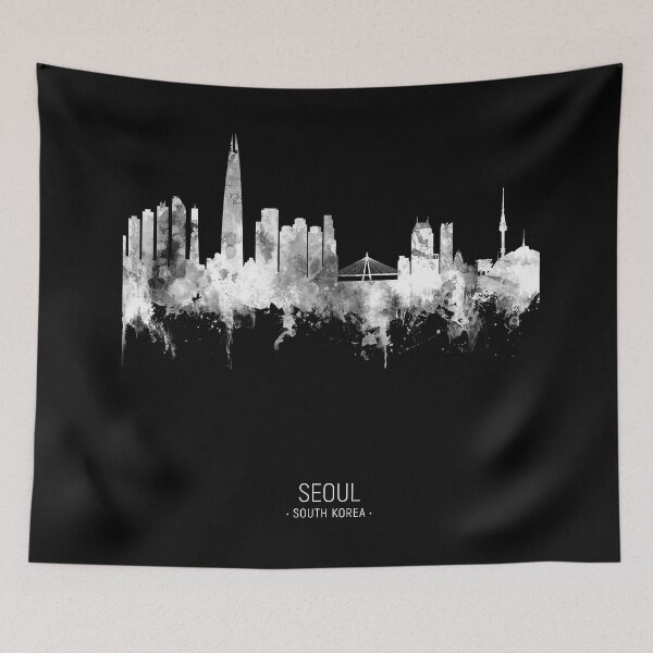 Item preview, Seoul Skyline South Korea designed and sold by ArtPrints.