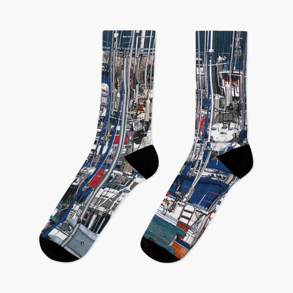 Item preview, Santa Barbara Harbor Boats designed and sold by Mindful-Designs.